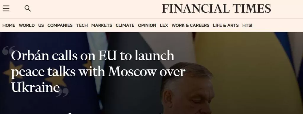 Орбан призвал ЕС к переговорам с РФ – Брюссель молчит