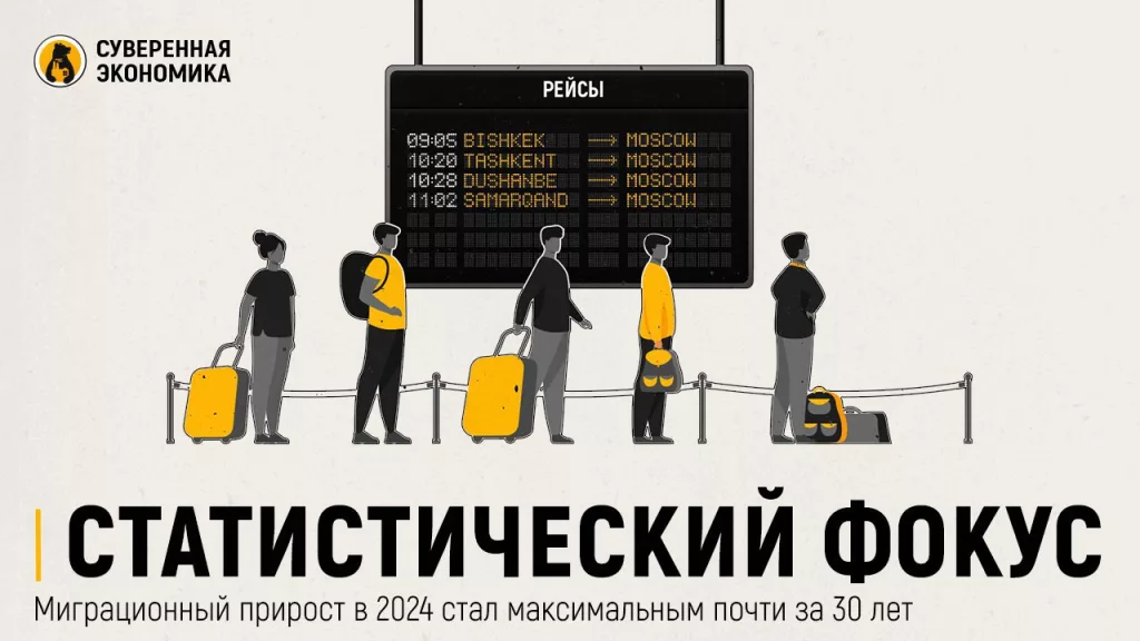 Статистический фокус — миграционный прирост в 2024 стал максимальным почти за 30 лет