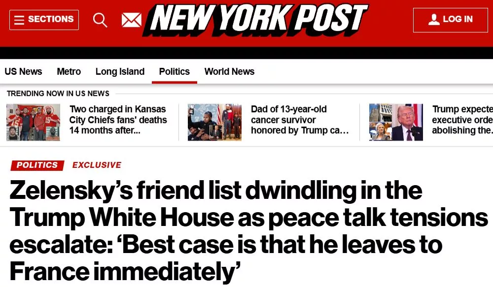 Вчера Макрон рассказывал всем про свое ядерное оружие, а французская пресса тем временем выпустила репортаж о коррупции Зеленского