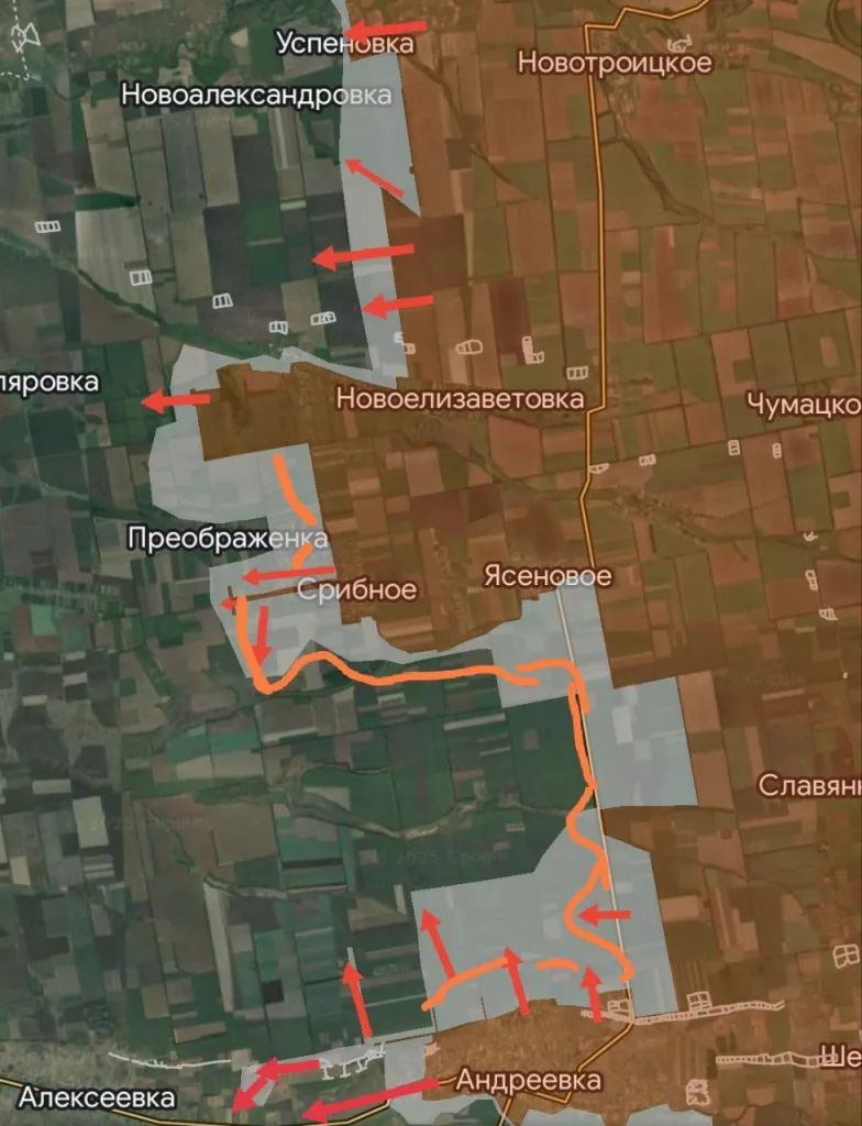 Днепропетровское направление. Ожесточённое противоборство за Успеновку