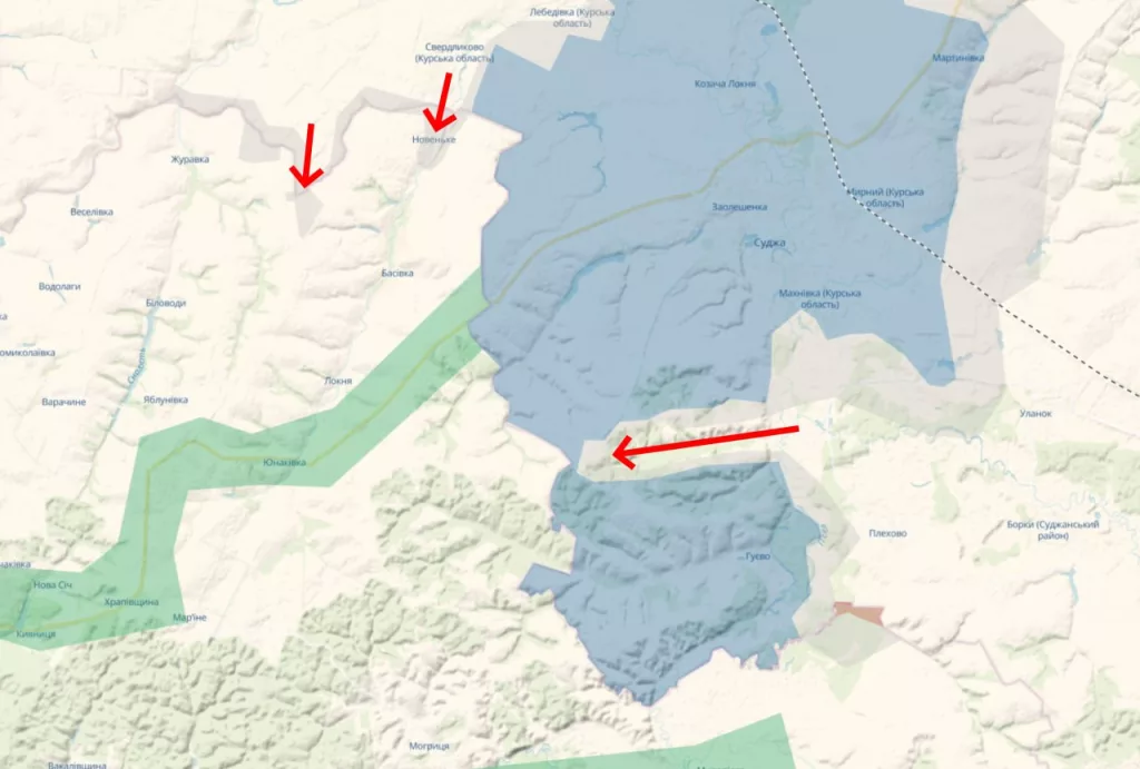 ВС РФ прорвались к юго-западу от Куриловки и отрезали вторую линию снабжения ВСУ под Суджей, проходившую через Гуево к Гончаровке