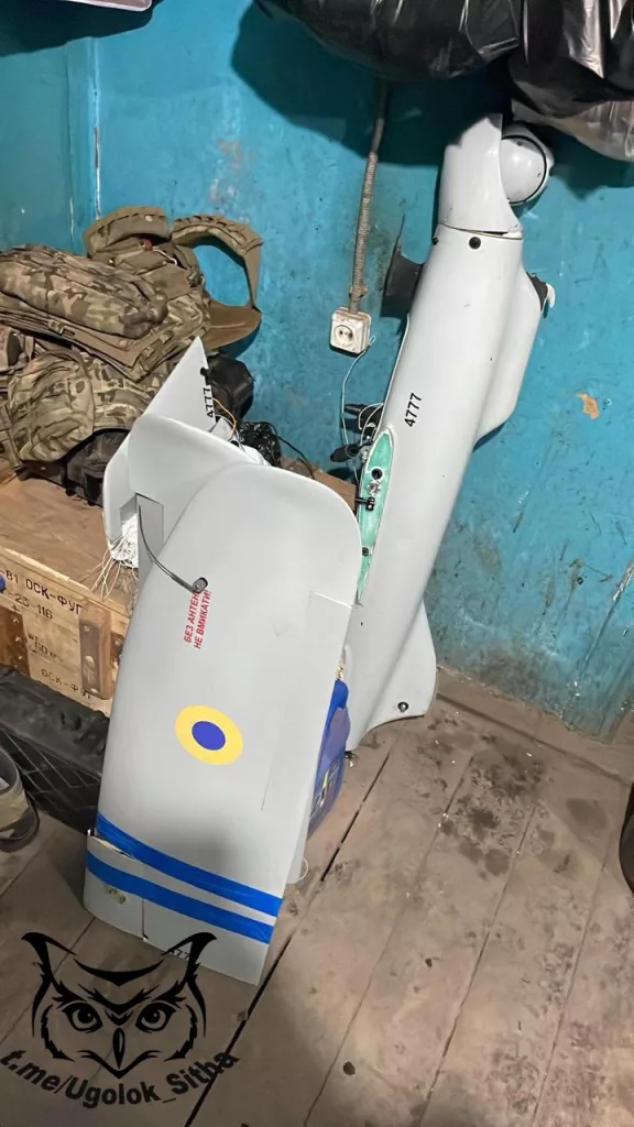 Посаженный вражеский беспилотник подразделением РЭБ 136 ОМСБр