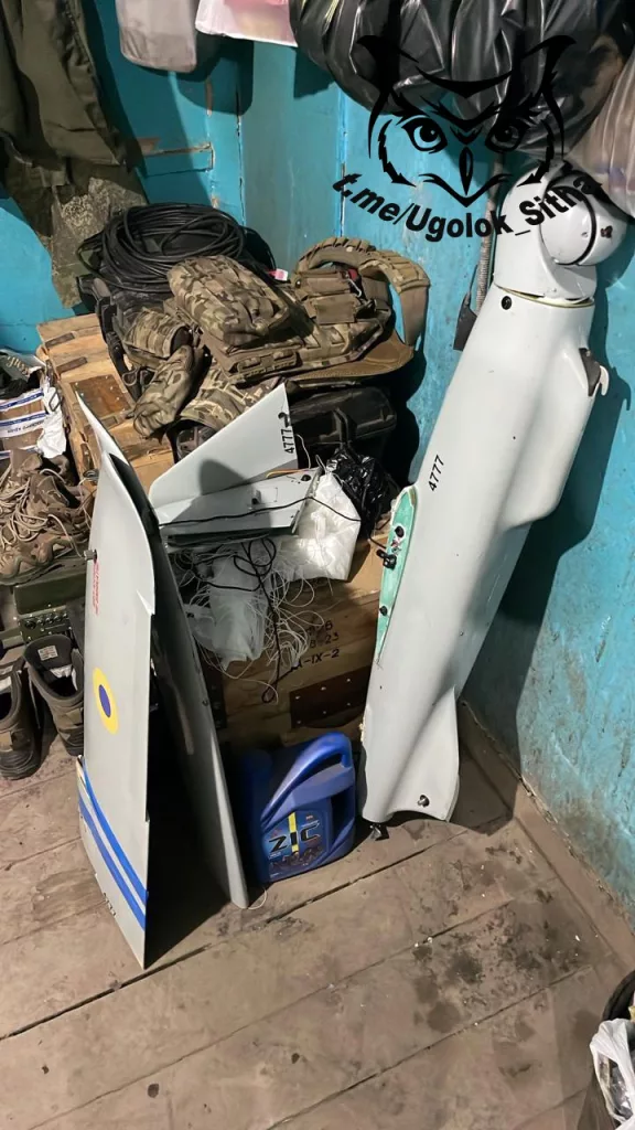 Посаженный вражеский беспилотник подразделением РЭБ 136 ОМСБр