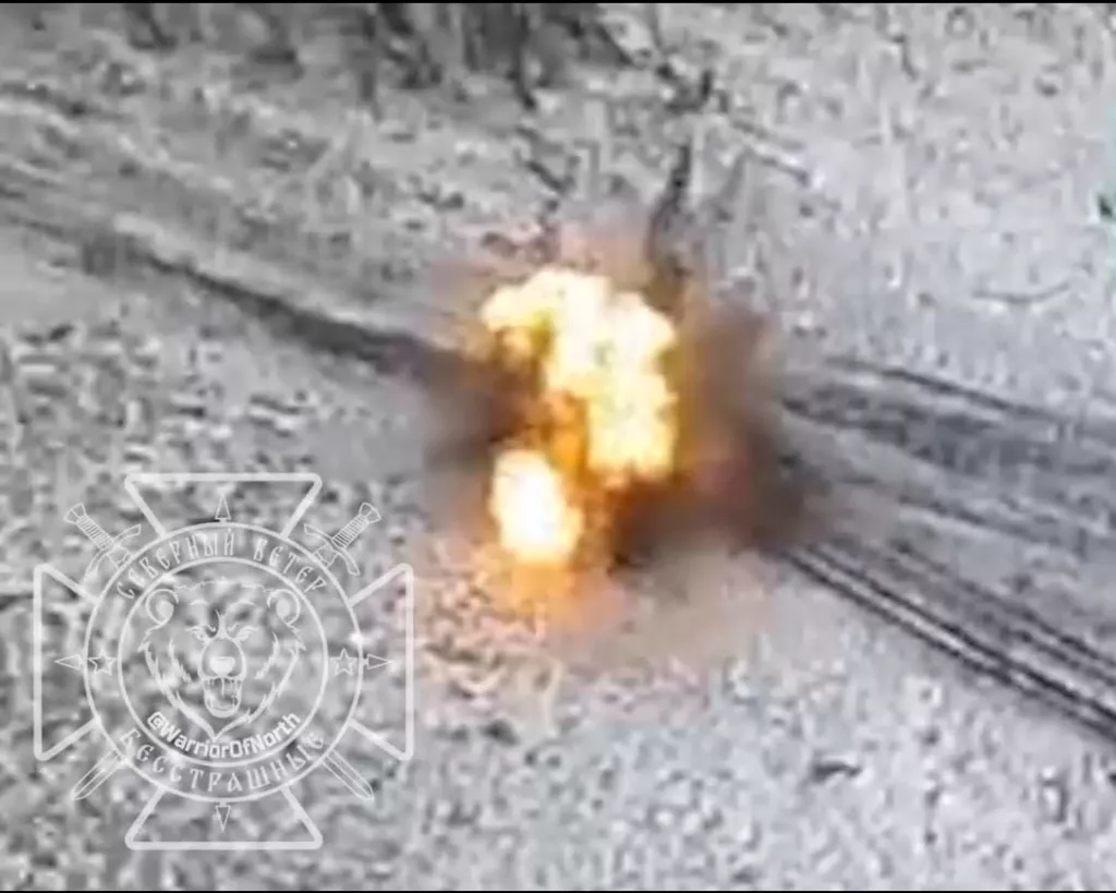 Точное поражение квадроцикла с украинскими солдатами в приграничье Белгородской области в ходе попытки прорыва ВСУ через российскую границу