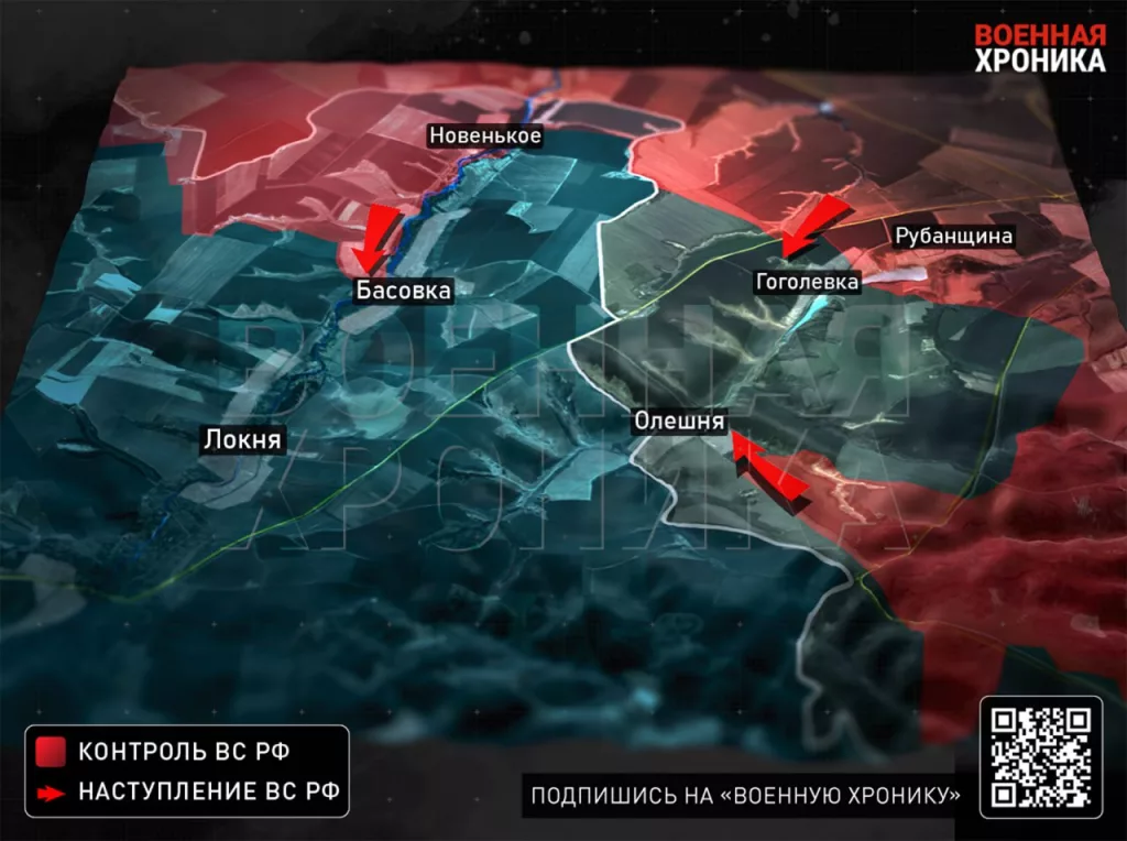 Обстановка на Курском фронте: бои за Олешневский и Горнальский выступы