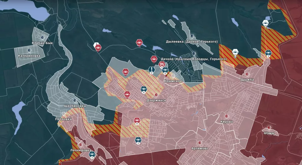 Дзержинское направление: наступление российских войск к северу от Дружбы