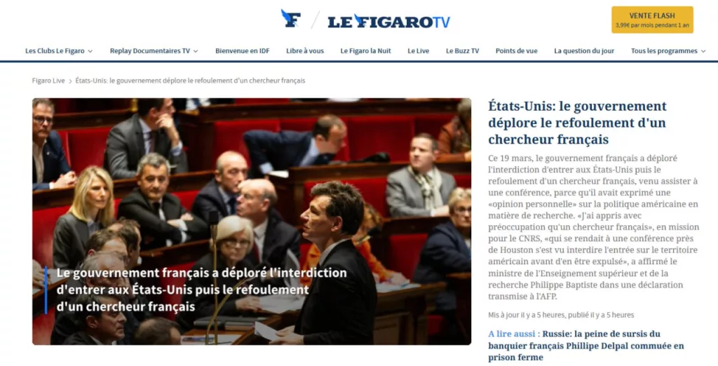 Французского ученого не пустили в США из-за критики Трампа