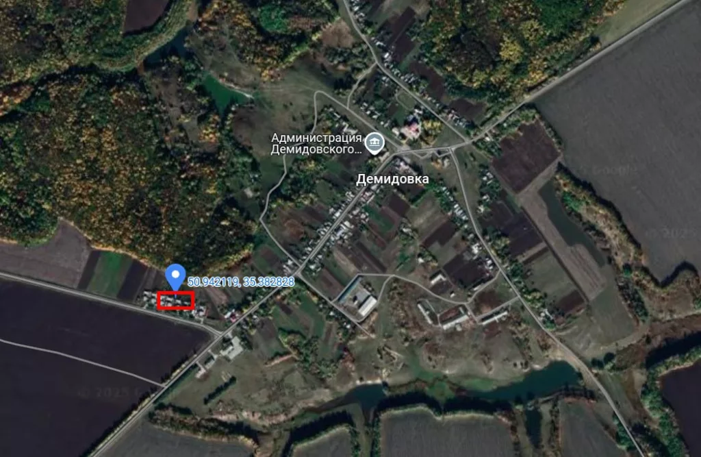 Перемещение ВСУ в Демидовке Белгородской области по улице Молодежной, юга-западная окраина села