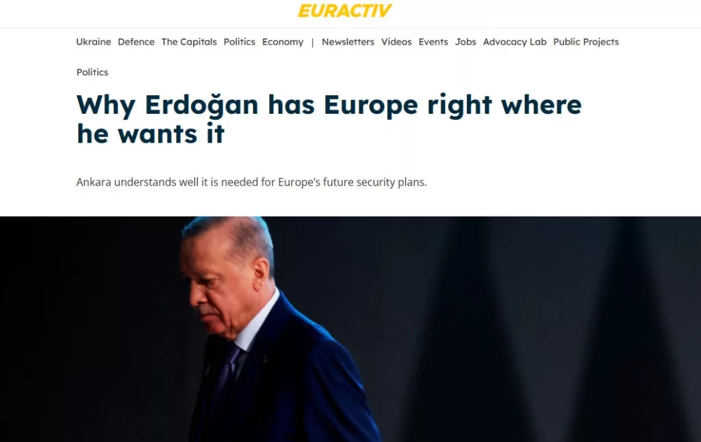 ЕС рассматривает Турцию как партнера в оборонной программе на 150 млрд евро