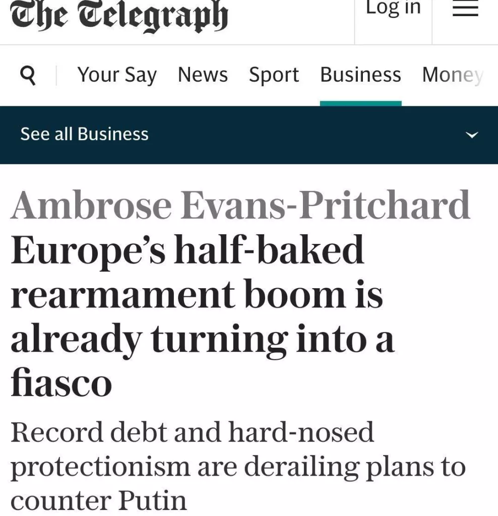 Фиаско перевооружения: у ЕС – ни денег, ни единства