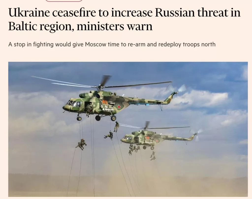 Министры Балтии: Война на Украине должна продолжаться, чтобы избежать угрозы нападения РФ