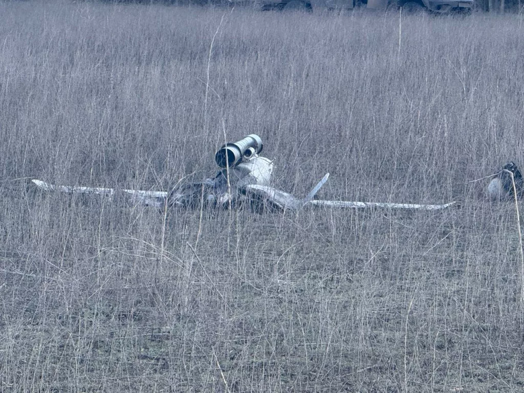 Российская воздушная мишень Е-95М, упавшая где-то на территории России