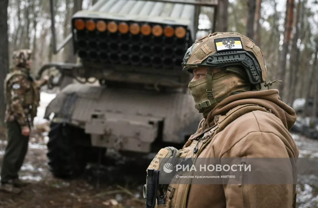 Боевая работа расчёта РСЗО 9К51 «Град» 40-й отдельной бригады морской пехоты Тихоокеанского флота в Курском приграничье. Часть 1
