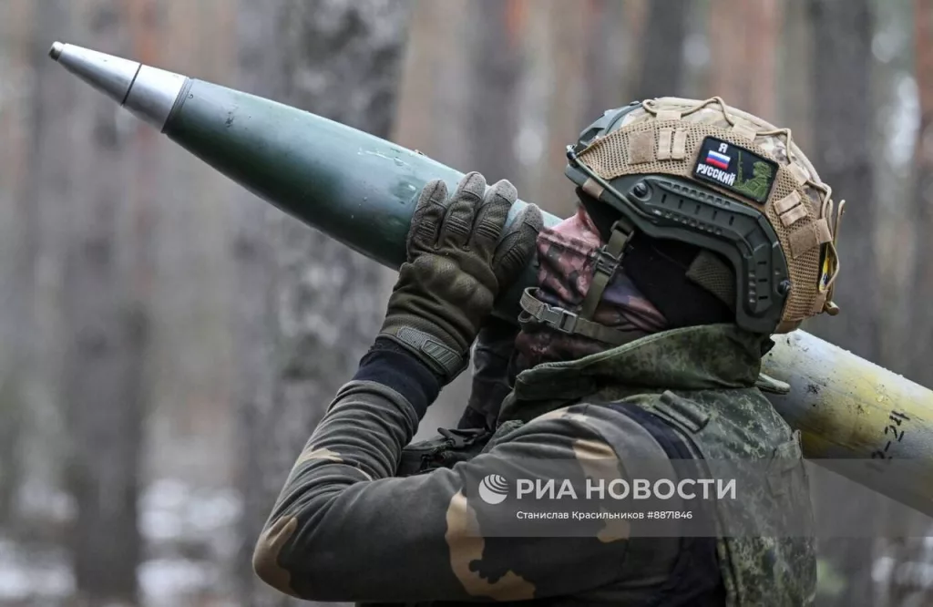 Боевая работа расчёта РСЗО 9К51 «Град» 40-й отдельной бригады морской пехоты Тихоокеанского флота в Курском приграничье. Часть 1