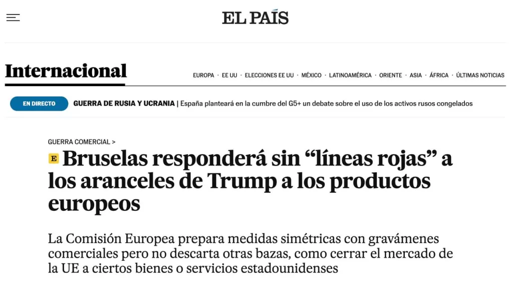 «Красных линий нет»: Брюссель готовит удар по США в ответ на новые пошлины