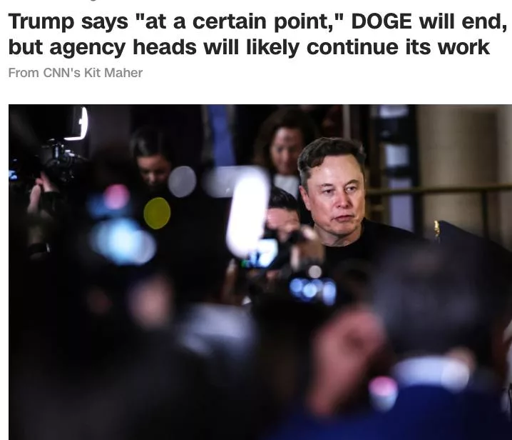 Маск покидает Белый дом? Трамп намекнул на закрытие DOGE