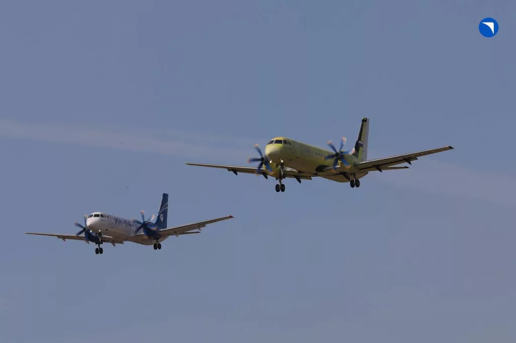 Первый полет нового Ил-114-300