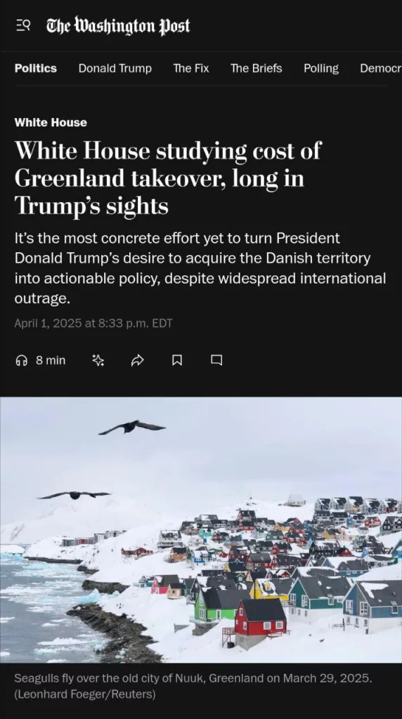 План готов, цена вопроса? Сколько США готовы отдать за Гренландию