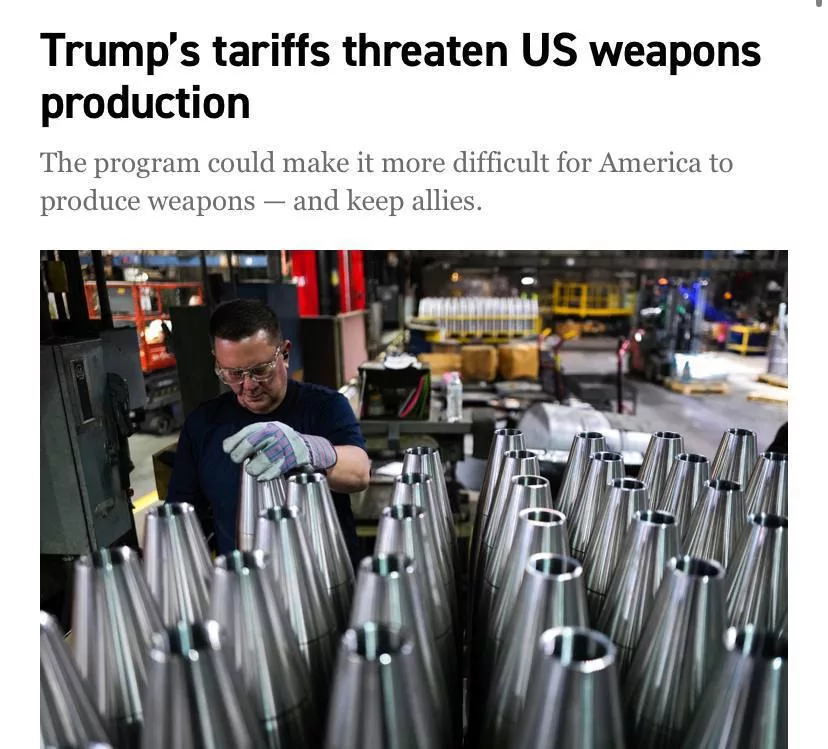Тарифы Трампа срывают производство оружия: под угрозой оборонные соглашения США