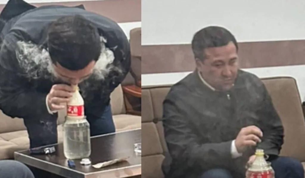 В Узбекистане чиновник раскуривал бульбулятор на рабочем месте — СМИ