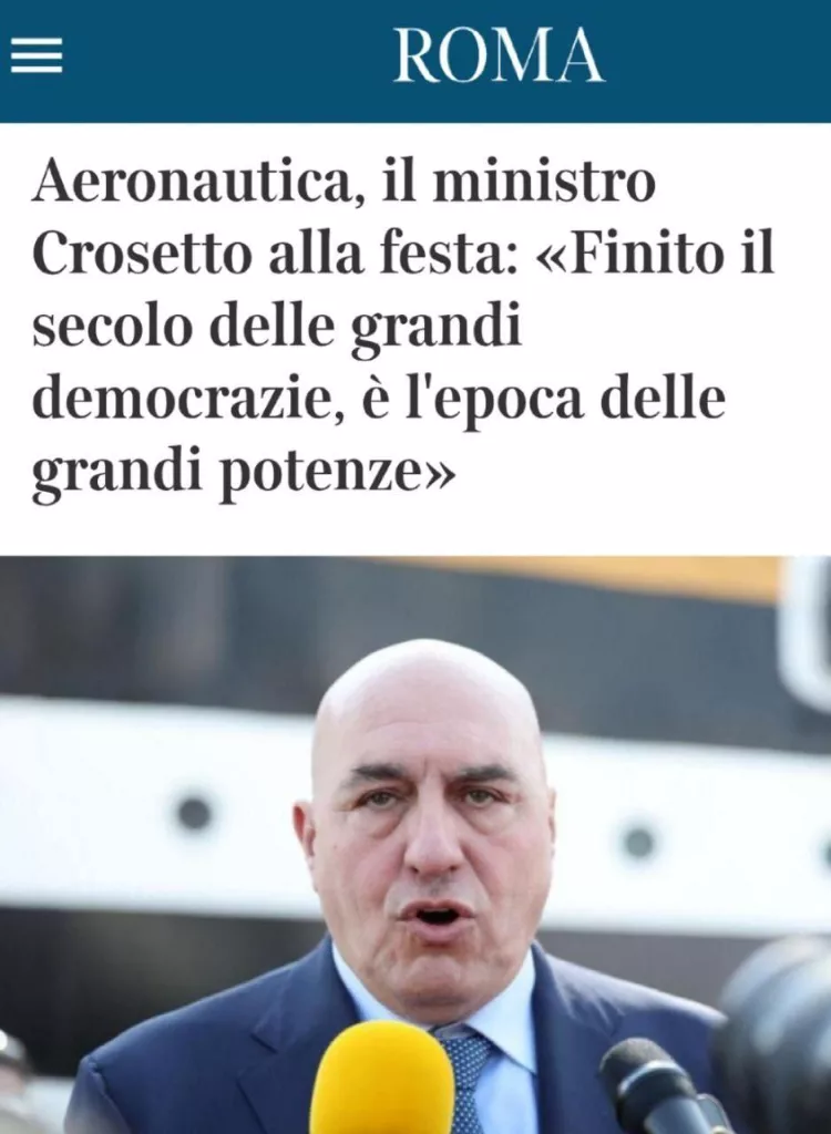 «Век великих демократий закончился»: в Италии объявили начало новой эпохи