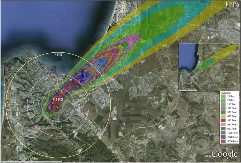 Очень популярным тезисом, в рамках обсуждения текущего кризиса вокруг Ирана, является утверждение будто Израиль можно было бы ликвидировать парой-тройкой ядерных бомб всего-лишь Хиросимской мощности