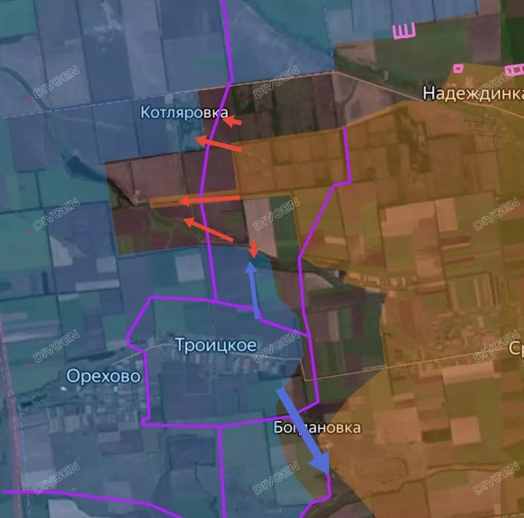 Днепропетровское направление. Бои за среднюю улицу Успеновки