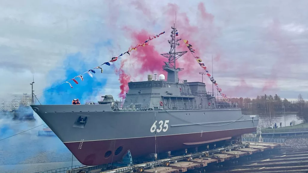 ОСК спустила на воду десятый морской тральщик проекта 12700