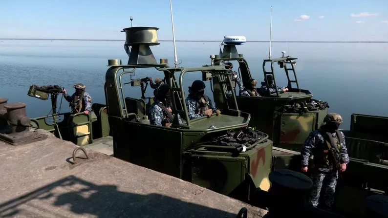 Американские катера речной флотилии ВМС ВСУ оснащаются шестиствольными пулемётами Minigun