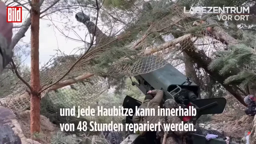 Опубликованы новые кадры с украинской буксируемой 155-мм гаубицей «Богдана-Б» на одном из полигонов