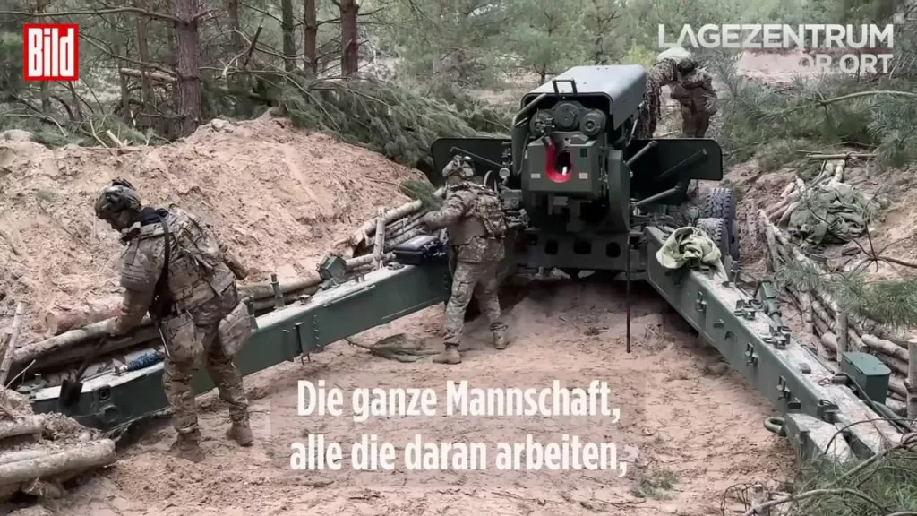 Опубликованы новые кадры с украинской буксируемой 155-мм гаубицей «Богдана-Б» на одном из полигонов