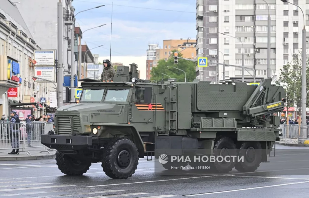 Техника с репетиции парада Победы к 9 мая в Москве
