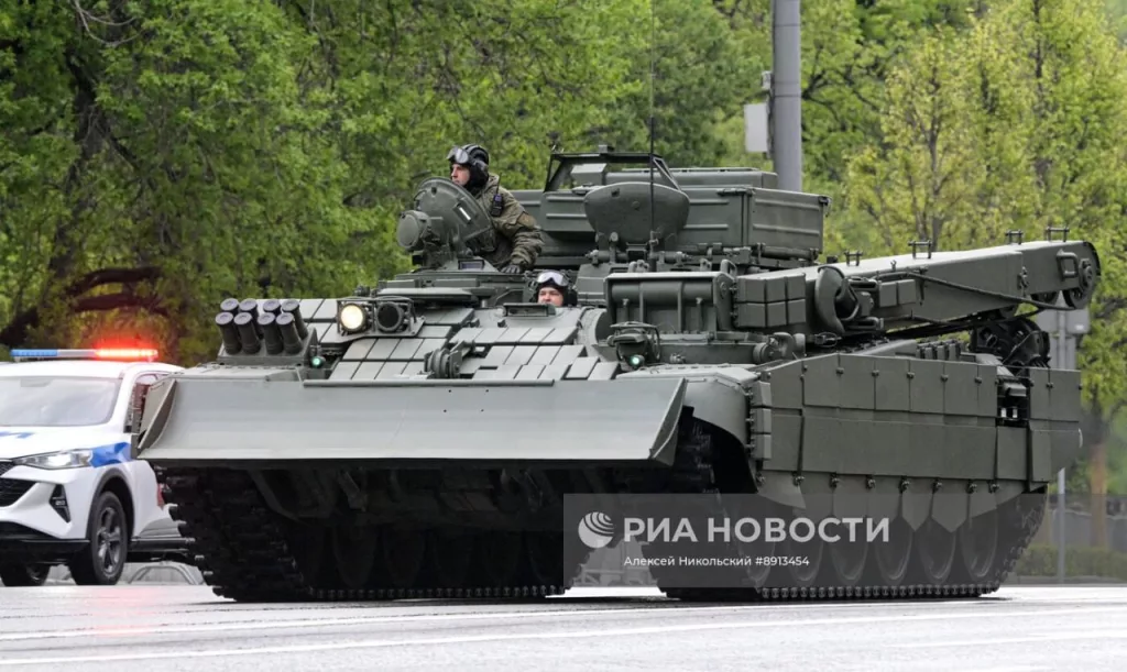 Техника с репетиции парада Победы к 9 мая в Москве