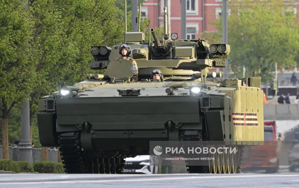 Техника с репетиции парада Победы к 9 мая в Москве