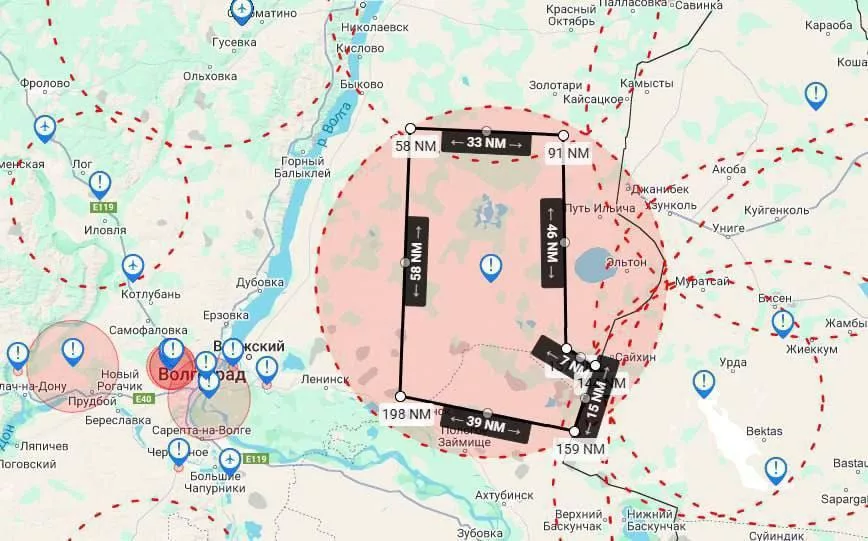 «Орешнику» быть или не быть? Россия закроет воздушное пространство над полигоном «Капустин Яр», сообщает украинское издание «Страна» со ссылкой на уведомление NOTAM (тип QRTCA) от Ростовского FIR