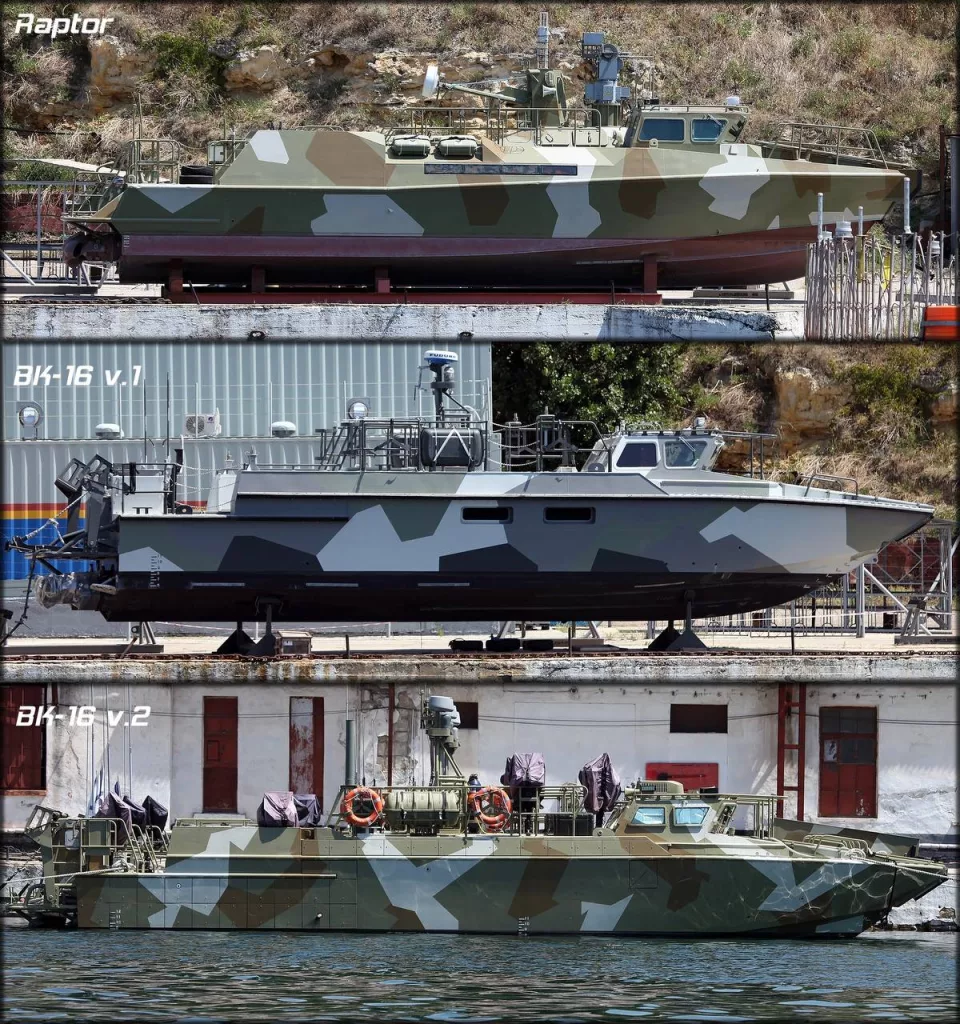 Отличия катеров пр. 03160 Раптор от пр. 02510 БК-16