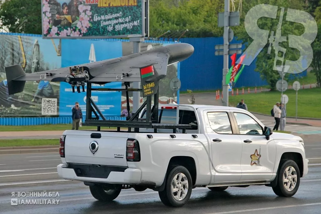 Дроны-камикадзе «Герань-2» в составе комплекса «Кочевник» на параде Победы в Минске
