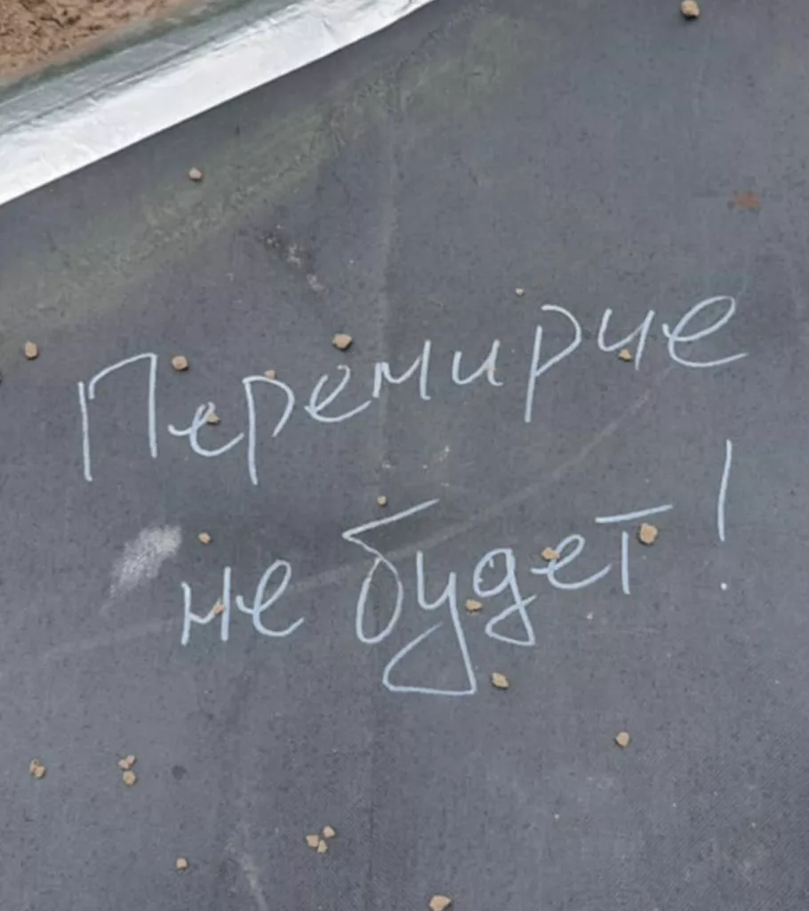 Фото "Герберы" с лаконичной подписью, прилетевшей к противнику