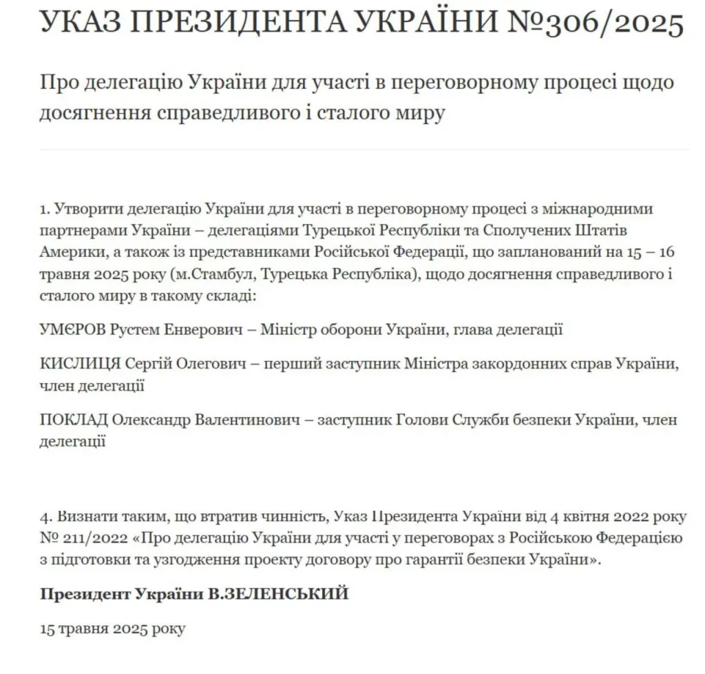 Об украинских делегациях в Стамбуле 2025 и 2022