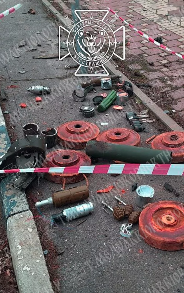 Трофейный американский гранатомёт Mk-19 и НАТОвские боеприпасы на просторах Суджанского приграничья