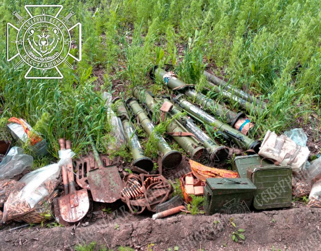 Весенний сбор трофеев в Суджанском приграничье не прекращается