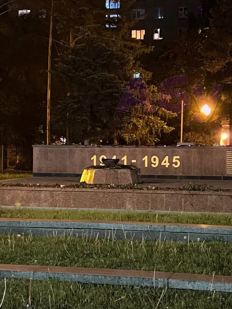 Осознанное кощунство: в Воронеже мигрант из Азербайджана сжигал цветы в Вечном огне