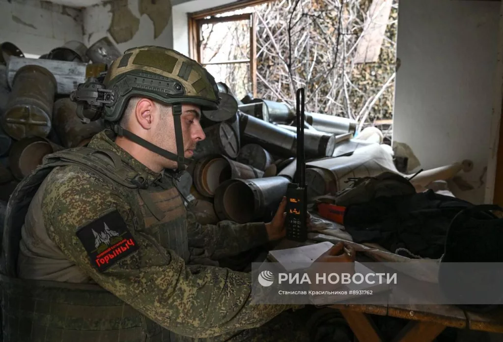 Боевая работа танка Т-80БВМ группировки войск «Центр» с закрытых огневых позиций на Покровском (Красноармейском) направлении