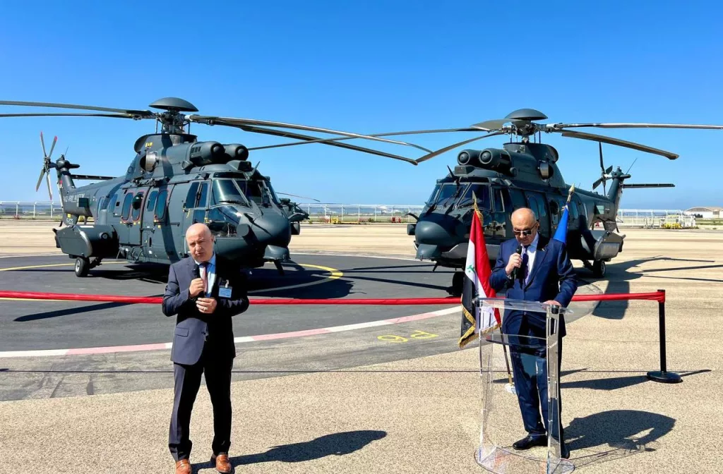 Airbus Helicopters рапортует, что первые два вертолета H225M Carcal, для армейской авиации Ирака, приняты (в лице министра обороны Табет аль-Аббаси) иракской стороной. В скором времени они будут доставлены заказчику