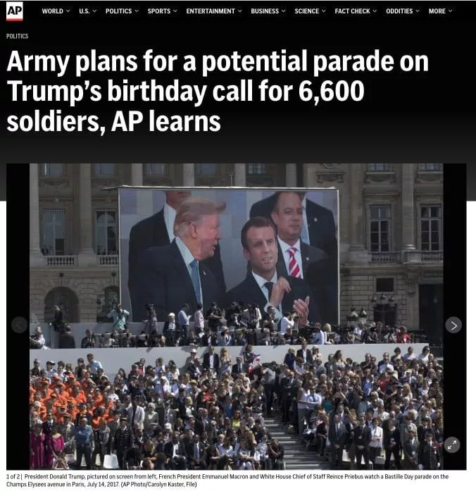 Военный парад для Трампа: шоу силы или просто дорогая показуха?