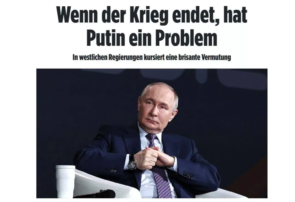 Запад считает, что Путин не может пойти на мир из-за угрозы серьезных внутриполитических проблем, — BILD