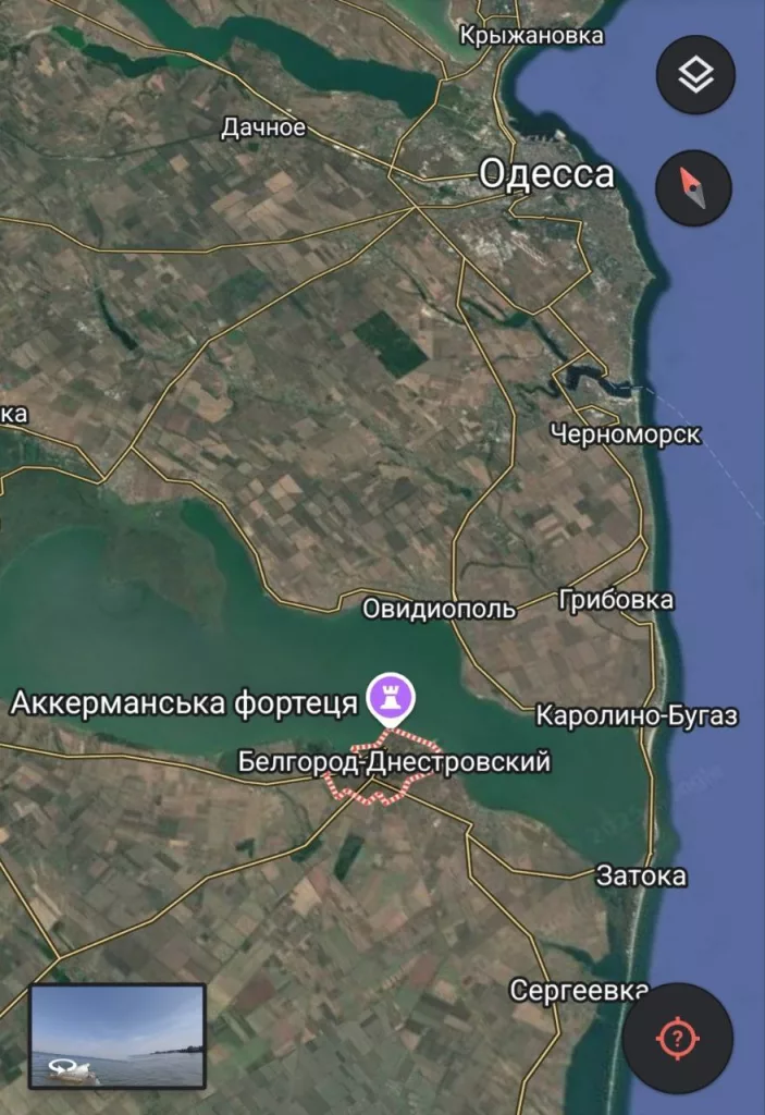 Одесская область. Кадры ночного налёта дронов "Герань-2" по целям в городе Белгород-Днестровский