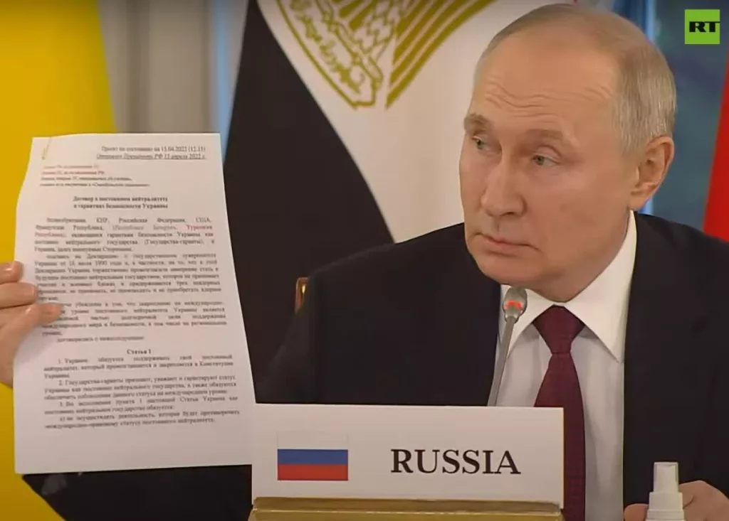 За основу урегулирования на Украине могут лечь Стамбульские соглашения 2022 года