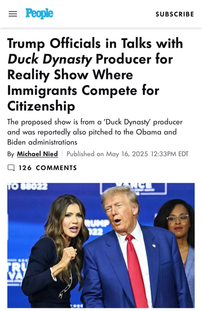 Дональд Трамп запускает реалити шоу где мигранты будут сражаться за гражданство — американские СМИ