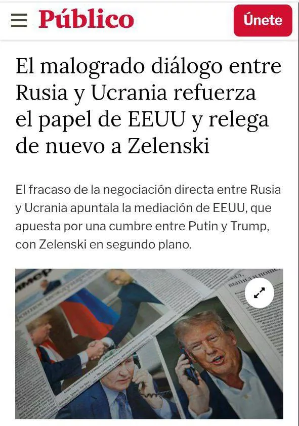 Неудавшийся диалог между Россией и Украиной усиливает роль США и вновь отодвигает Зеленского на второй план, — Público